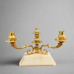 Aldo Tura Modernist Three Arm Candelabra - 4372800