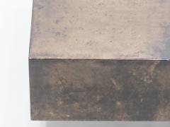 Aldo Tura Rare goatskin parchment coffee table by Aldo Tura 1960s - 1329759