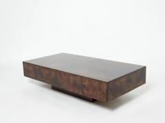 Aldo Tura Rare goatskin parchment coffee table by Aldo Tura 1960s - 1928637