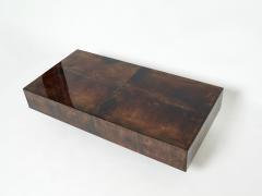 Aldo Tura Rare goatskin parchment coffee table by Aldo Tura 1960s - 1928639