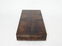 Aldo Tura Rare goatskin parchment coffee table by Aldo Tura 1960s - 1928640