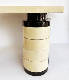 Aldo Tura Vintage Aldo Tura Post Modern Lacquered Parchment Desk Italy - 4530009