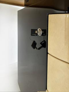 Aldo Tura Vintage Aldo Tura Post Modern Lacquered Parchment Desk Italy - 4530033