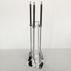 Alessandro Albrizzi 1970s Albrizzi Lucite and Chrome Fireplace Tools - 896892