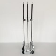 Alessandro Albrizzi 1970s Albrizzi Lucite and Chrome Fireplace Tools - 896896