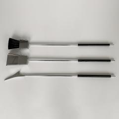 Alessandro Albrizzi 1970s Albrizzi Lucite and Chrome Fireplace Tools - 896898