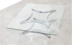 Alessandro Albrizzi Alessandro Albrizzi Chrome Lucite Coffee Cocktail Table Judith Krantz Estate - 2019801