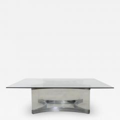 Alessandro Albrizzi Alessandro Albrizzi Chrome Lucite Coffee Cocktail Table Judith Krantz Estate - 2021364