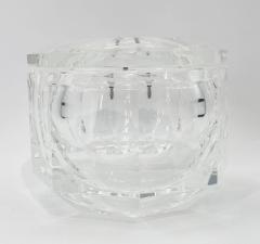 Alessandro Albrizzi Faceted Lucite Ice Bucket attb to Alessandro Albrizzi Italy 1970s - 3545959