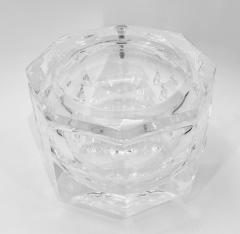 Alessandro Albrizzi Faceted Lucite Ice Bucket attb to Alessandro Albrizzi Italy 1970s - 3545960