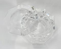 Alessandro Albrizzi Faceted Lucite Ice Bucket attb to Alessandro Albrizzi Italy 1970s - 3545962