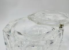 Alessandro Albrizzi Faceted Lucite Ice Bucket attb to Alessandro Albrizzi Italy 1970s - 3545964