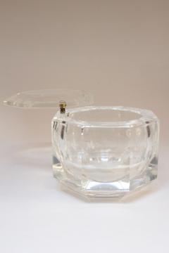 Alessandro Albrizzi Italian Lucite Octagonal Form Gem Ice Bucket by Alessandro Albrizzi - 3414099