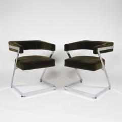 Alessandro Albrizzi Pair of cantilever armchairs - 3482487