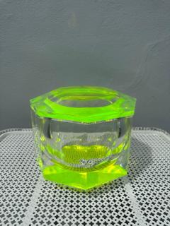 Alessandro Albrizzi Vintage Hexagonal Lucite Ice Bucket w Swivel Top by Albrizzi - 4641248