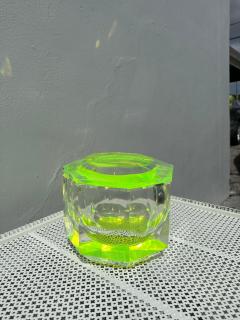 Alessandro Albrizzi Vintage Hexagonal Lucite Ice Bucket w Swivel Top by Albrizzi - 4641269