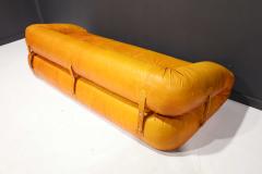 Alessandro Becchi Leather Anfibio Sofa Bed by Alessandro Becchi for Giovannetti Collezioni 1970s - 2147848