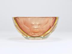 Alessandro Mandruzzato Mandruzzato Sommerso Faceted Caviar Murano Glass Diamond Bowl Italy 1960s - 4506096