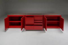 Alessandro Mendini 4D Sideboard by Angelo Mangiarotti for Molteni Lacquered Wood Granite 1970s - 3405718