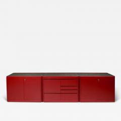 Alessandro Mendini 4D Sideboard by Angelo Mangiarotti for Molteni Lacquered Wood Granite 1970s - 3407411