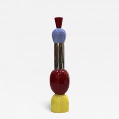 Alessandro Mendini Alessandro Mendini Contemporary Red Yellow and Blue Ceramic Italian Totem - 3230338