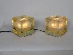 Alessandro Mendini Two pairs of Cubosfera table lights by Alsessandro Mendini Italy c1958 - 3637797