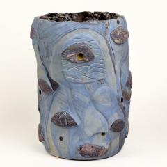 Alessandro Roma Semi Refractory Engobe Glazed Ceramic Sculpture My Head Inside the Nature  - 3851502