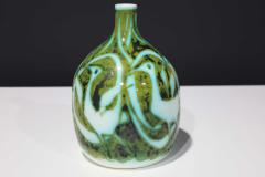 Alessio Tasca Alessio Tasca for Raymor Vase Ceramic Green and White Signed - 2148107