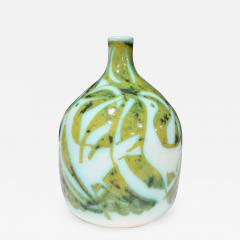 Alessio Tasca Alessio Tasca for Raymor Vase Ceramic Green and White Signed - 2149937