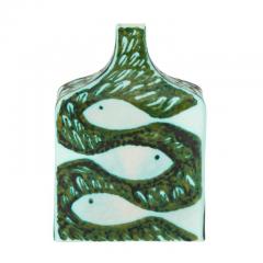 Alessio Tasca Alessio Tasca for Raymor Vase Ceramic Green and White Signed - 2765564