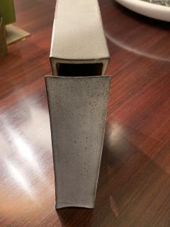 Alessio Tasca Alessio Tasca square glazed Ceramic vase Italy 1970s - 4311340