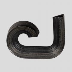Alessio Tasca Italian grey black freeform vase by Alessio Tasca - 4092925