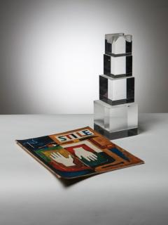 Alessio Tasca Plexiglass Sculpture by Alessio Tasca for Fusina - 4724685