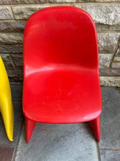 Alexander Begge Set 3 Panton style Rare 1970 s Space Age MCM Casalino 1 Kids Chair - 4589191