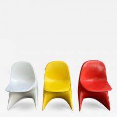 Alexander Begge Set 3 Panton style Rare 1970 s Space Age MCM Casalino 1 Kids Chair - 4589210