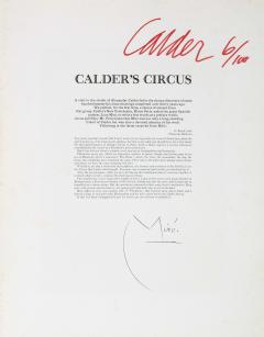 Alexander Calder Calders Circus Complete Set of Lithographs Signed Limited Edition 6 100 - 1703996