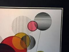 Alexander Calder Large Scale Colorful Modernist Painting in the manner of Alexander Calder - 437923