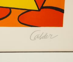 Alexander Calder Red and Yellow Geometric Lithograph Print by Alexander Calder signed - 1110640