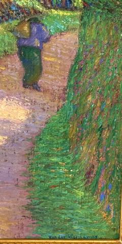 Alexander L Warshawsky Figure on Country Road Brittany  - 4795426