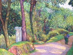 Alexander L Warshawsky Figure on Country Road Brittany  - 4795427