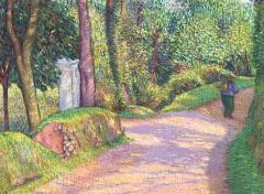 Alexander L Warshawsky Figure on Country Road Brittany  - 4795428