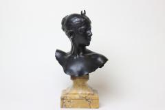 Alexandre Falguiere Antique Bronze Bust of Diana by Alexandre Falgui re 1890 France - 2855017