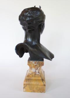 Alexandre Falguiere Antique Bronze Bust of Diana by Alexandre Falgui re 1890 France - 2855019
