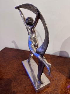 Alexandre Kelety Alexandre K l ty Art Deco Bronze Scarf Dancer 1925 French - 3827487