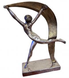 Alexandre Kelety Alexandre K l ty Art Deco Bronze Scarf Dancer 1925 French - 3827628