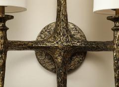 Alexandre Log Cinelli Sculptural Bronze Wall Lights by Alexandre Loge - 3867670