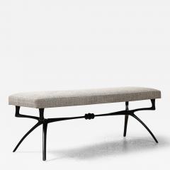 Alexandre Log Long Form Atlante Sculptural Bronze Bench - 3998627