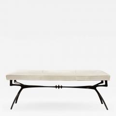 Alexandre Log Wide Version Atlante Sculptural Bronze Bench by Alexandre Log  - 942083