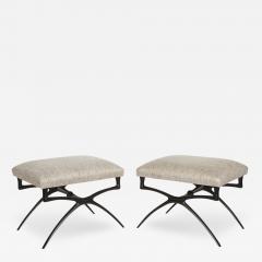 Alexandre Loge Pair of Sculptural Atlante Benches By Alexandre Log  - 148124