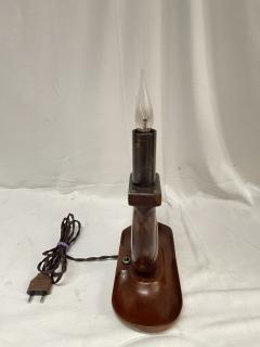 Alexandre Noll 1950s carved wood lamp in the style of Alexandre Noll - 4118648